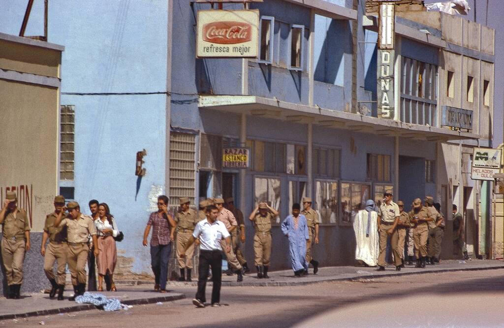 El Cine Dunas en Al-Aaiun en 1974 (Xavier Gassió)